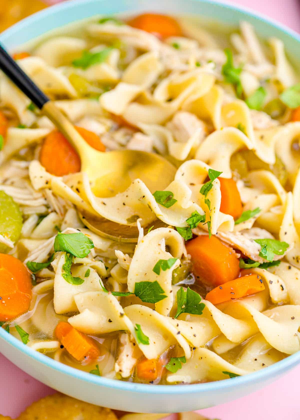 Easy Instant Pot Chicken Noodle Soup - Sweet Tea and Sprinkles