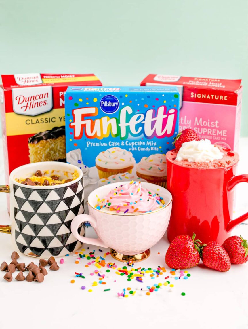 Best & Easiest Mug Cake Recipe with Cake Mix