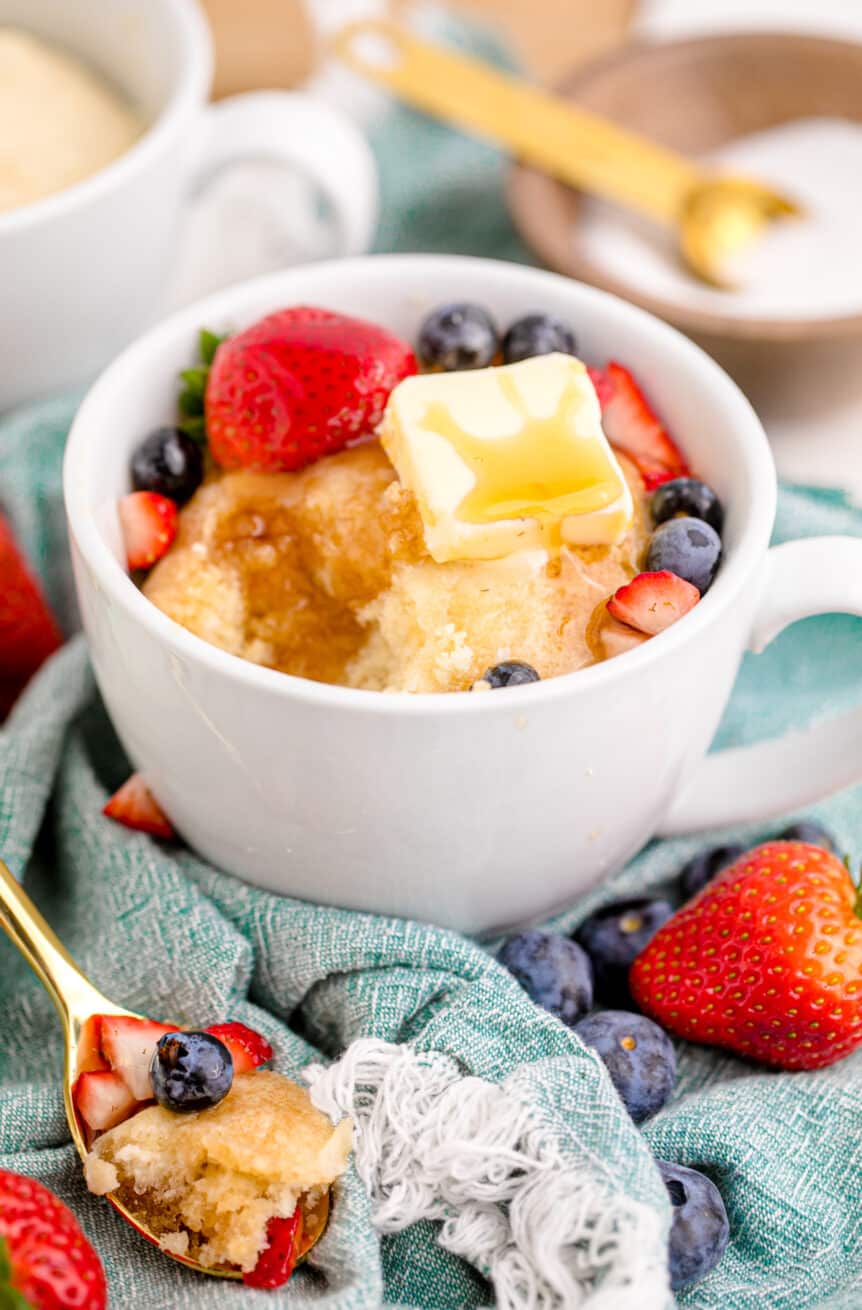 Best Pancakes in a Mug Recipe (Microwave Pancakes)