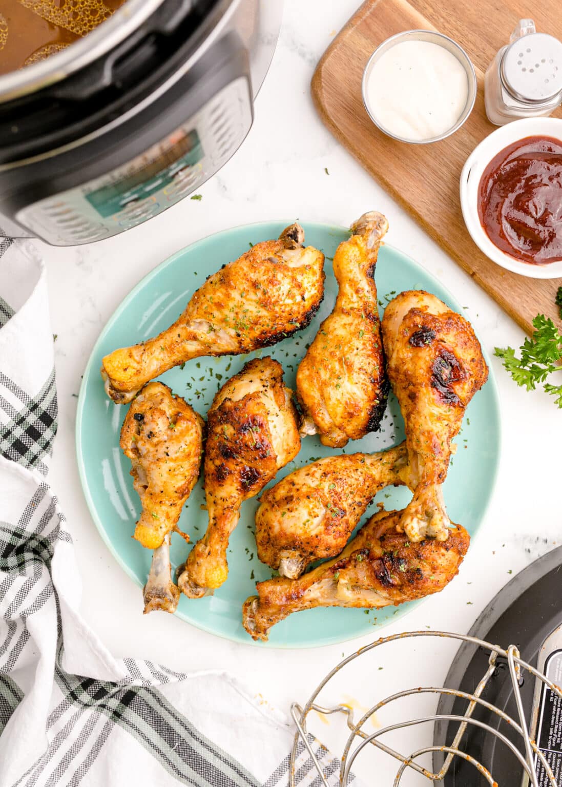 Crispy & Tender Instant Pot Chicken Legs - Sweet Tea and Sprinkles