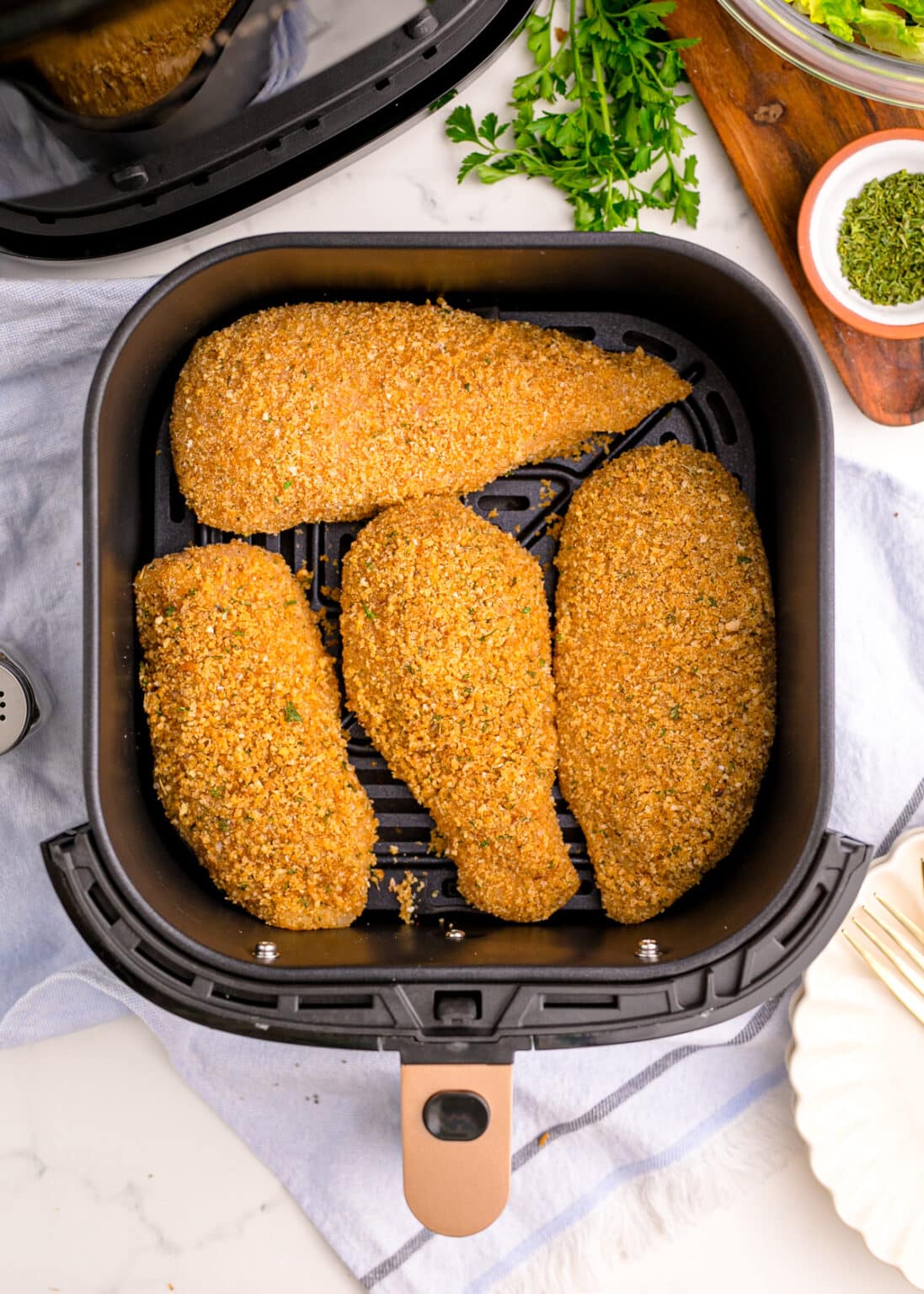 Homemade Shake and Bake in the Air Fryer Sweet Tea and Sprinkles