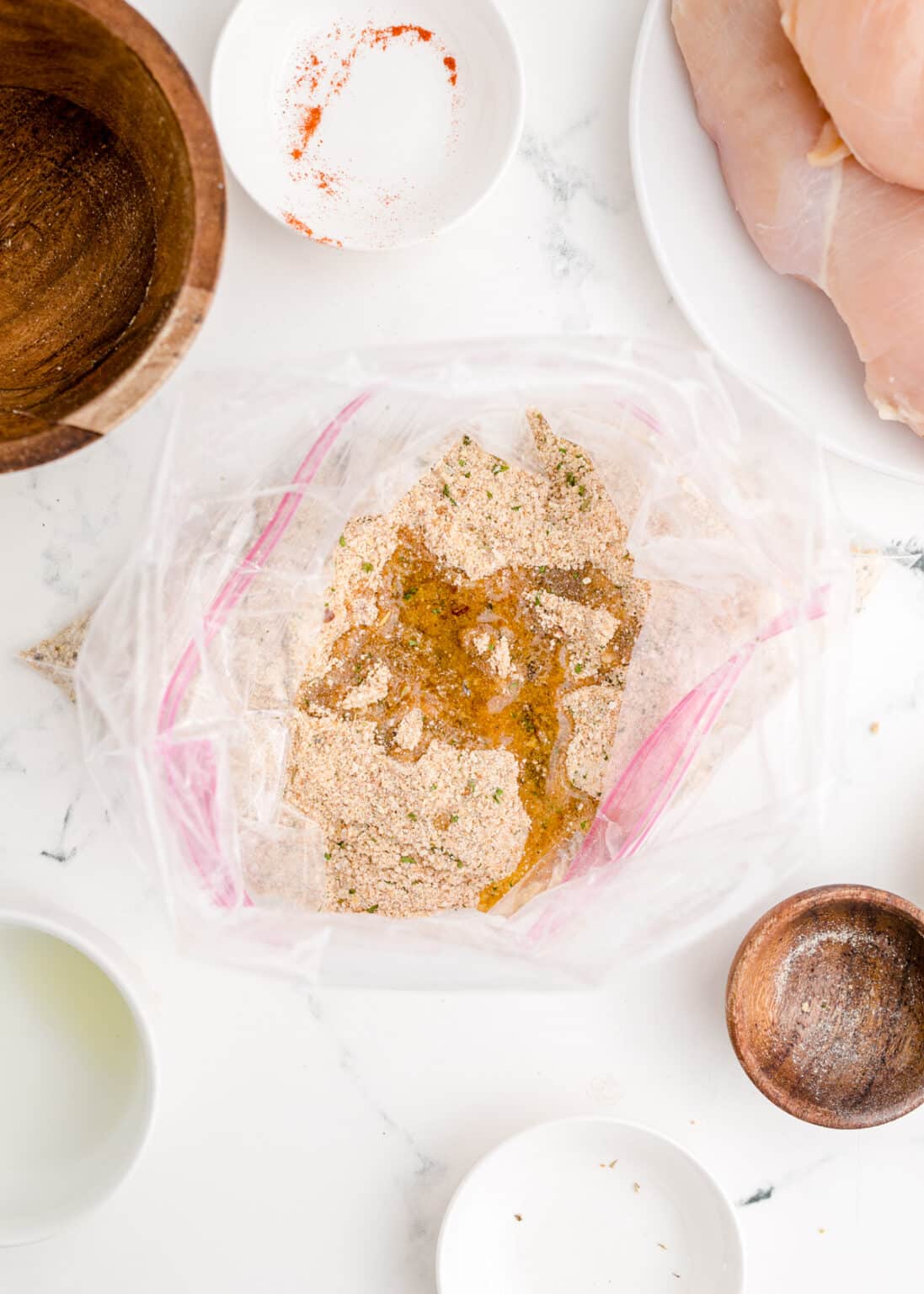 Homemade Shake and Bake in the Air Fryer Sweet Tea and Sprinkles