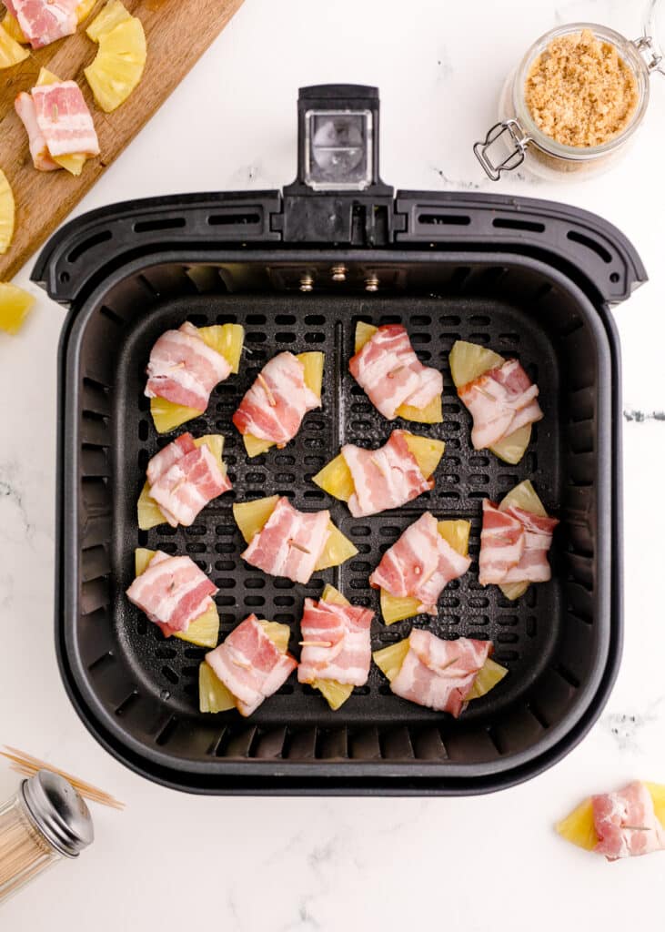 Air Fryer Bacon Wrapped Pineapples Sweet Tea and Sprinkles