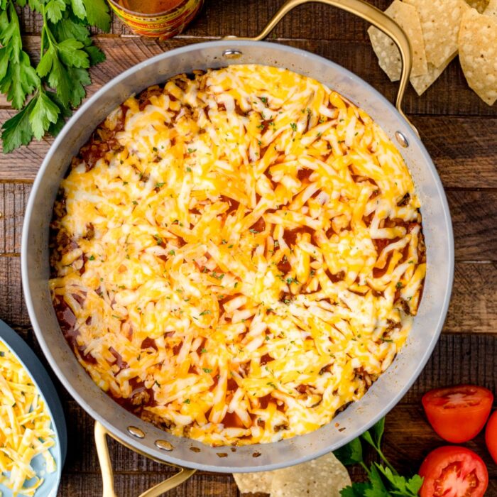 Cheesy Taco Rice (One Pot) - Sweet Tea and Sprinkles