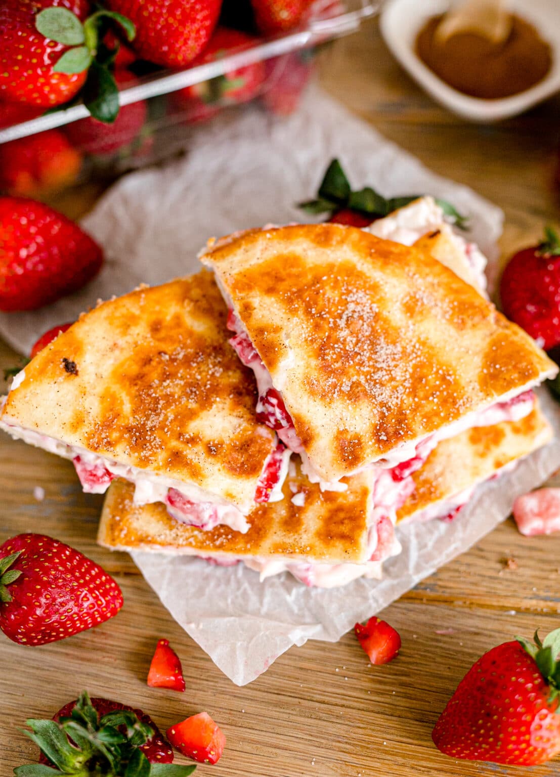 Strawberry Cheesecake Quesadillas Sweet Tea and Sprinkles