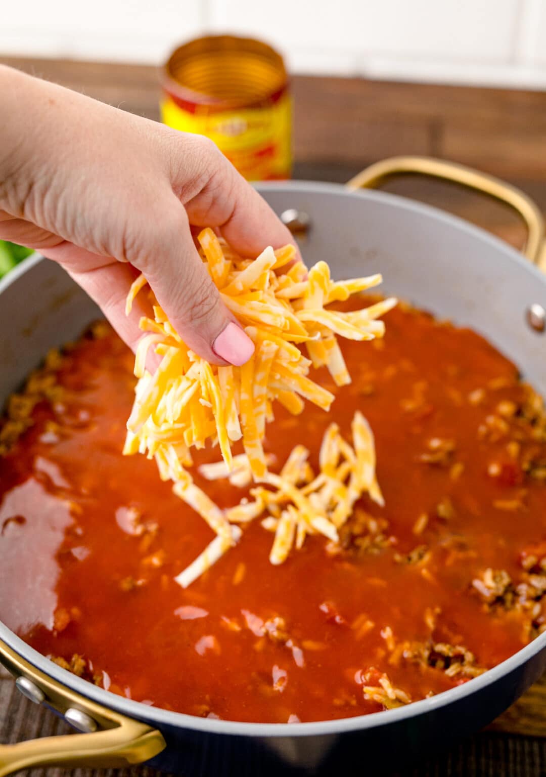 Cheesy Taco Rice (One Pot) Sweet Tea and Sprinkles