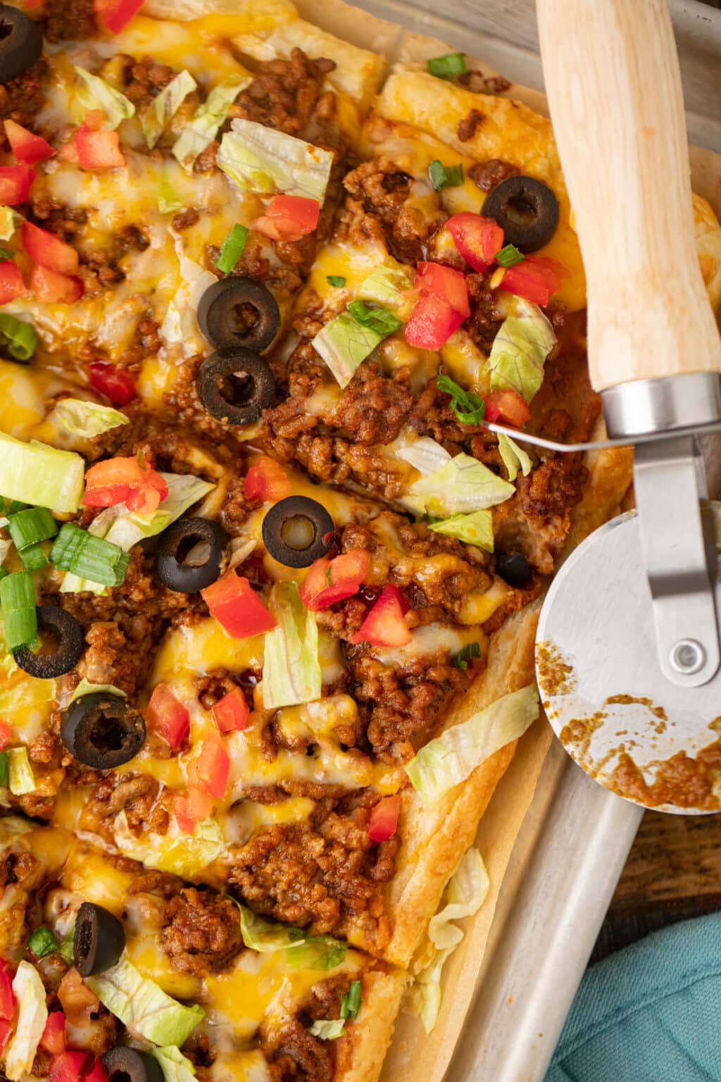 Sheet Pan Taco Pizza - Sweet Tea and Sprinkles