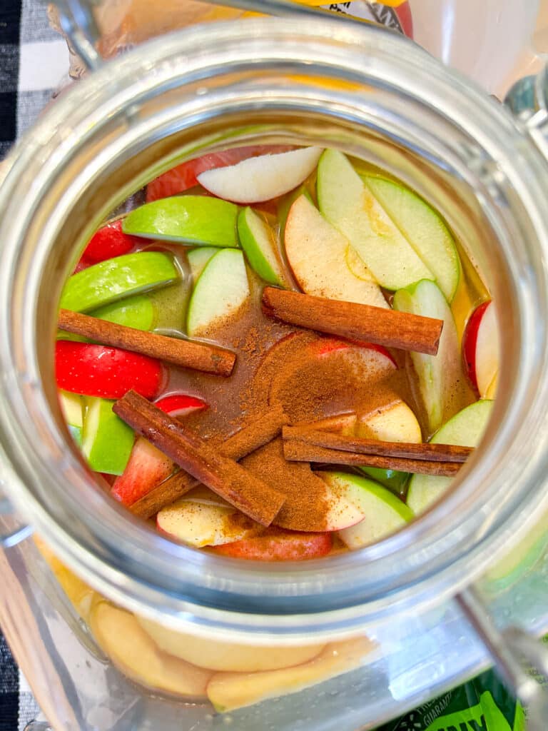 Caramel Apple Cider Jungle Juice Sweet Tea and Sprinkles