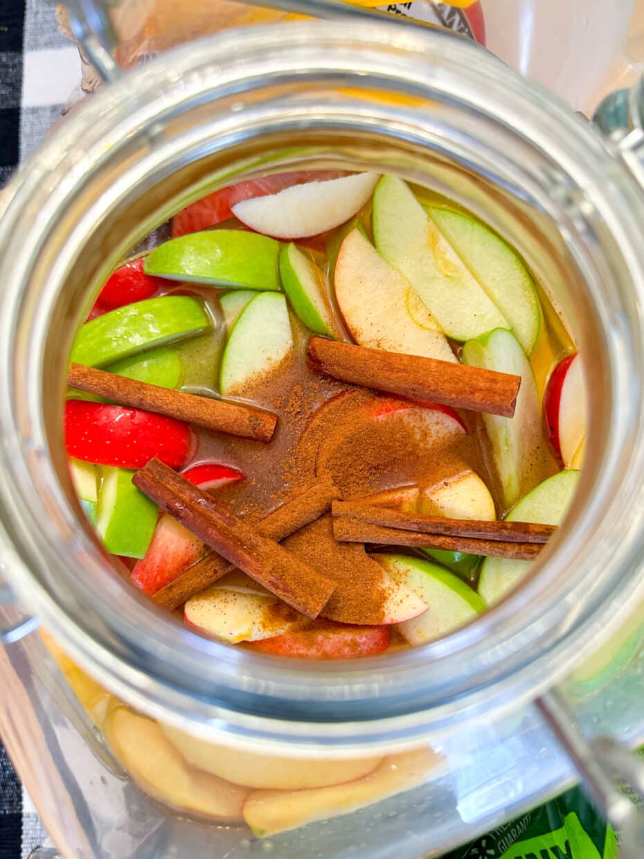 Caramel Apple Cider Jungle Juice Sweet Tea and Sprinkles