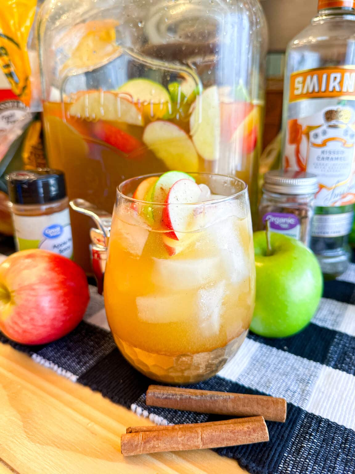 Caramel Apple Cider Jungle Juice Sweet Tea and Sprinkles