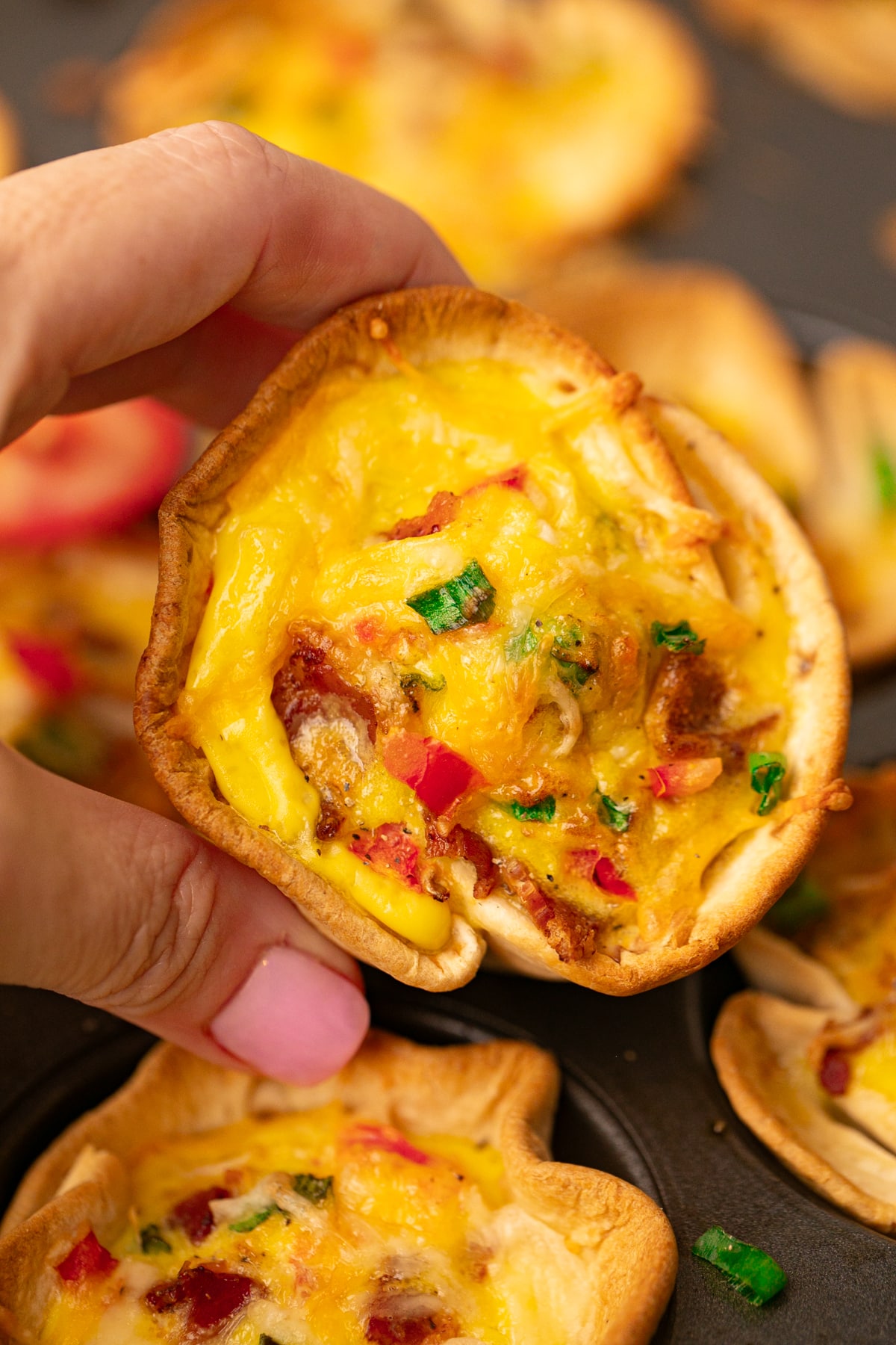 Mini Egg and Cheese Tortilla Cups