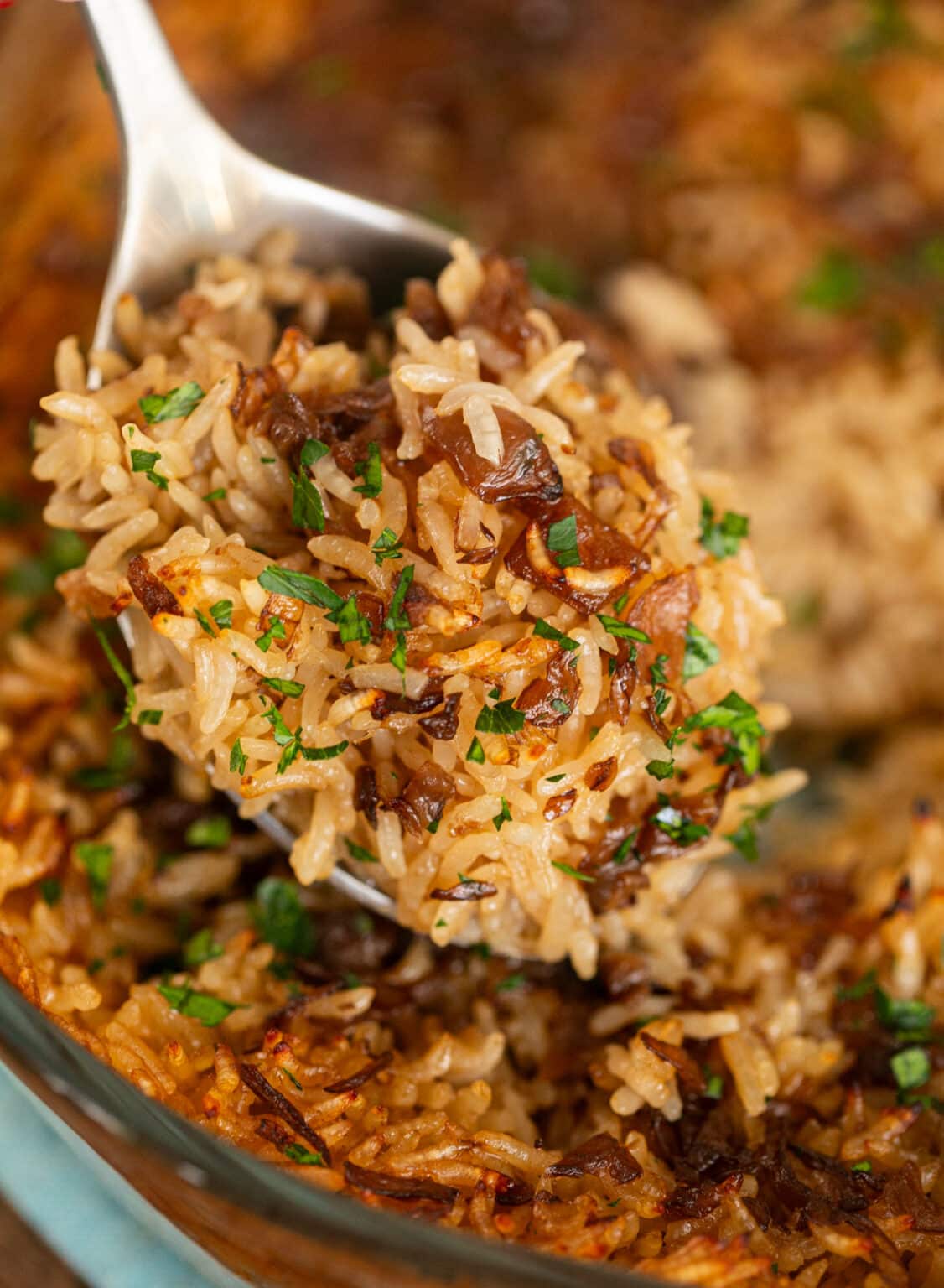 French Onion Soup Rice - Sweet Tea and Sprinkles