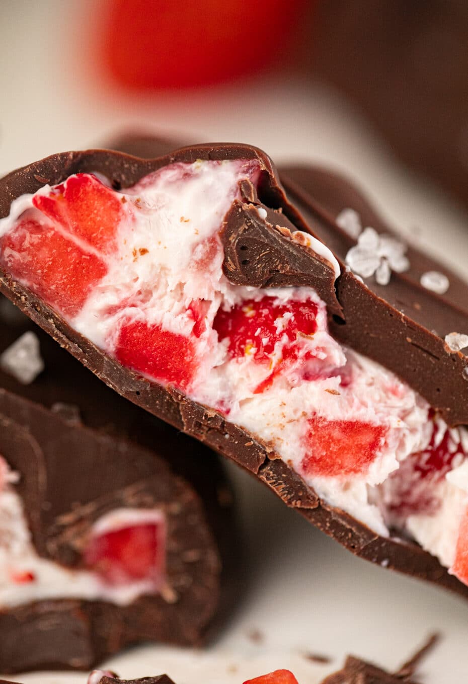 Frozen Strawberry Yogurt Bites Sweet Tea and Sprinkles