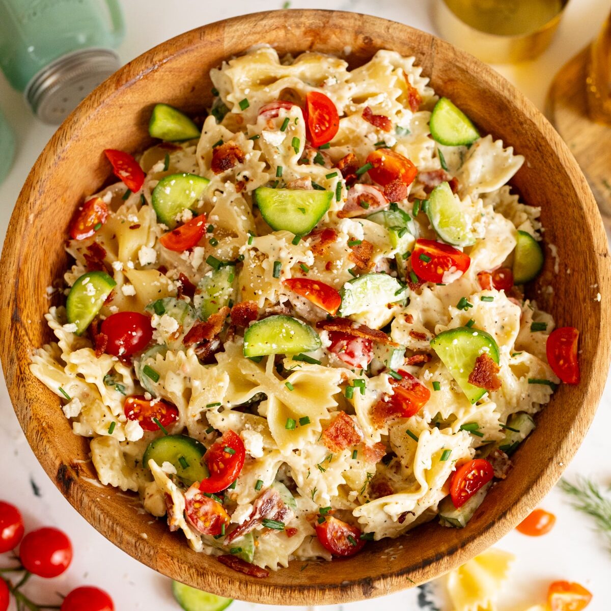 Creamy Cucumber Pasta Salad Sweet Tea and Sprinkles