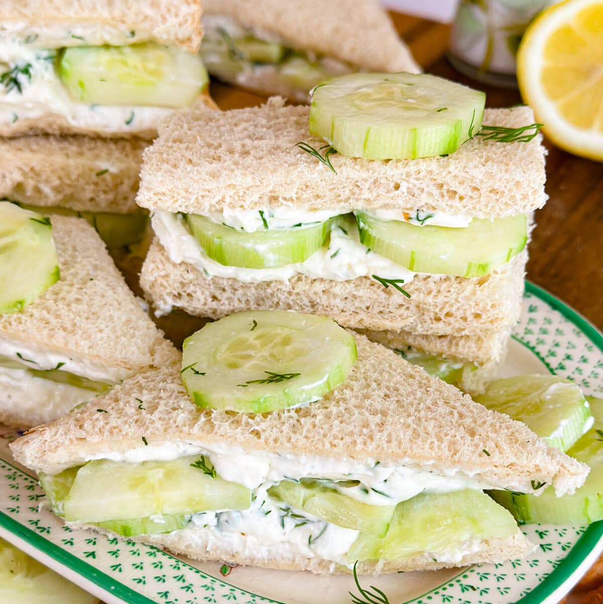 Cucumber Sandwiches - Sweet Tea and Sprinkles